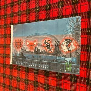 Brand new Chicago Area Teams banner flag